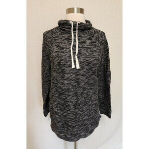 J Crew Womens Turtleneck‎ Tunic Sweatshirt Size Small / Medium Dark Gray